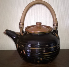 Harry Davies & May Studio Pottery Drip Glaze Teapot Crowan Pottery Rare