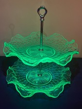 Bagley Art Deco Uranium Green