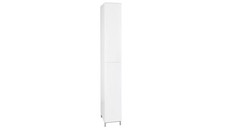 White Gloss Tall Bathroom Cabinet 2 Doors Argos Home Tallboy New Boxed *Damaged