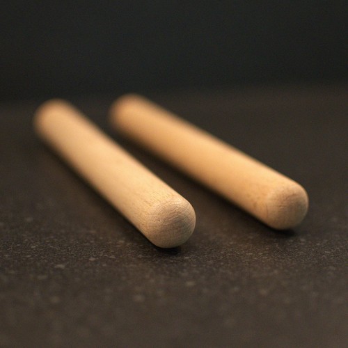 Thick wooden drum - 2x, beaters