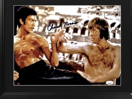 Chuck norris signed 11x14 - norris,
