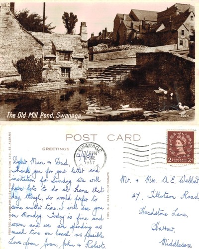 Vintage postcard the old - -,