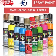 All Purpose Spray Paint Aerosol Matt Gloss Satin Primer For Wood Metal Plastic
