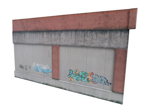 Concrete brick retaining - &,