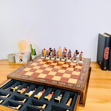 Egyptian vs Romans Chess Set