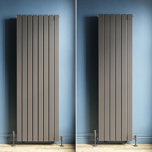 Vertical radiator double flat - vertical,