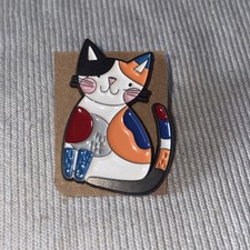 Cat Alloy Enamel Pin Badge
