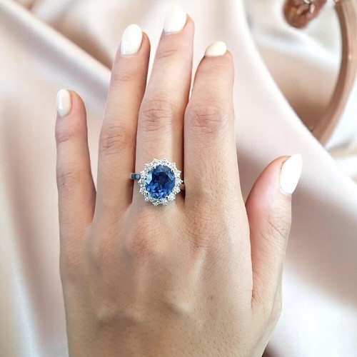 Lab grown blue sapphire 00 - lab, 5.00