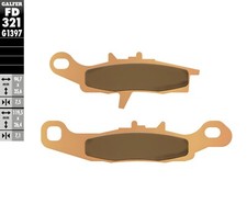 Brake Pads Set Galfer 2x FD321G1397 Sinter-Metal QUADS front 7,5mm for Kawasaki
