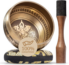 Tibetan singing bowl set - bowl, –
