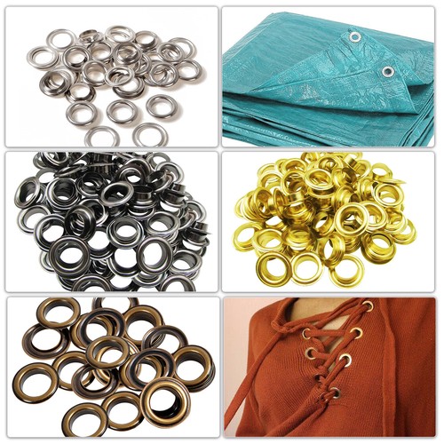 Metal eyelet rings 14mm - metal,