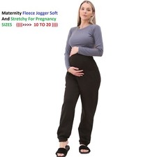 NEW Women Maternity Cotton Leggings Loose Casual Joggers Pregnant Trouser 10 -20