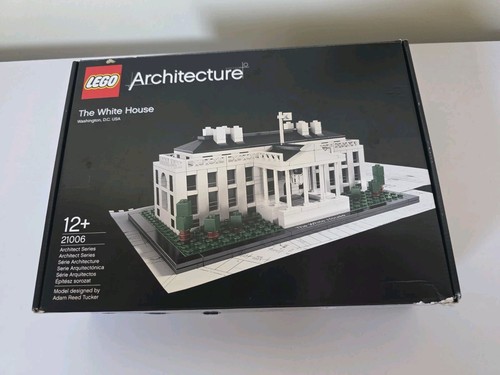 Lego architecture white house - white,