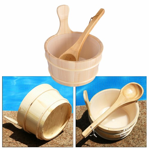 Solid wood sauna bucket - 4l,