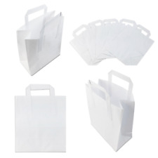 WHITE PAPER CARRIER BAGS