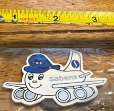 Sabena Belgium Airlines 747 Vintage Plastic Fridge Magnet