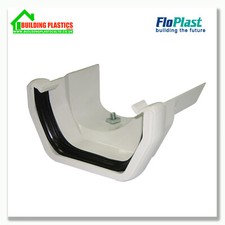 SQUARE LINE GUTTERING & FITTINGS WHITE | 114mm SYSTEM| FREEFLOW