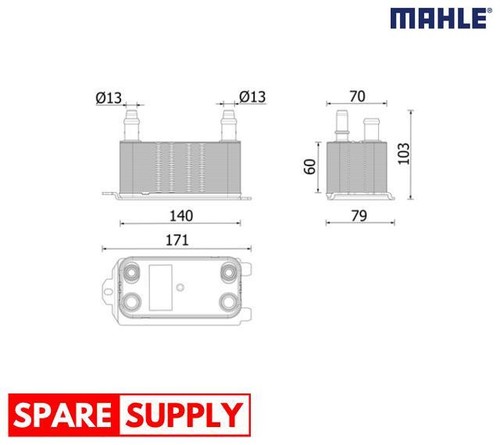 Oil cooler automatic - cooler,,