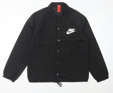 Nike Men's Black L Lightweight Basic Jacket Snap Front