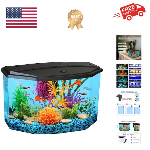 Plastic gallon aquarium - 3-gallon,