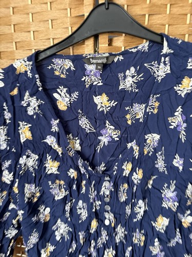 Ladies bon marche navy - navy, floral