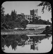 JEDBURGH ABBEY FROM THE RIVER