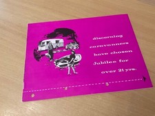 1960’S JUBILEE CARAVANS SALES BROCHURE C/W PRICES AS SHOWN