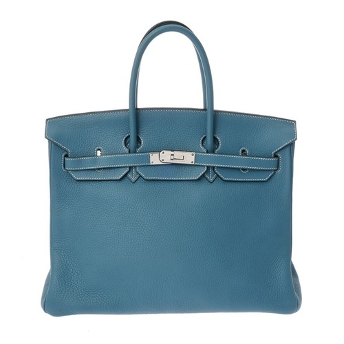 Hermes birkin bleu jean - 35,