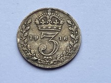 1916 Threepence 3 Pence -
