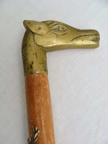 Horse head walking stick - head,