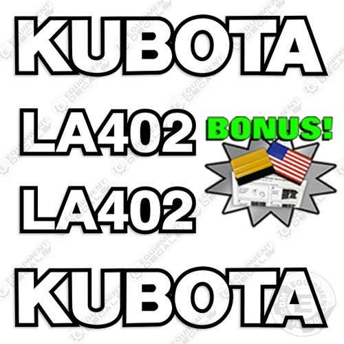 Kubota la402 decal kit - kubota,