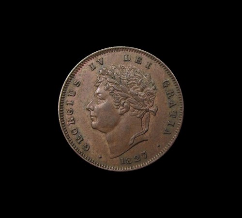 George 1827 copper third - george,