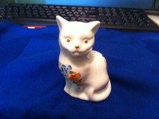 Cottage Garden ,  Vintage AYNSLEY  Fine Bone China, Sitting Cat, Made In England