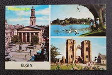 Postcard Used Three views of