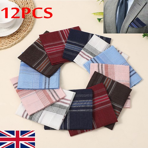12pcs mens handkerchiefs gents - 12pcs,
