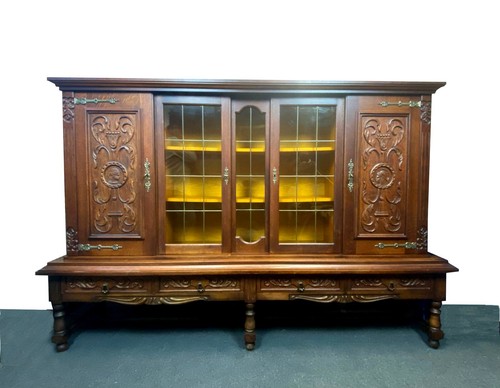 1950s vintage dutch - oak, carved