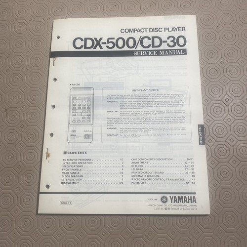 Original service manual - service,