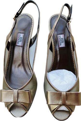 Espana gold heeled shoes - espana,