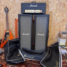 Vintage 1973 Marshall PA20 Valve Amplifier Head w/ 1917 PA Speaker Columns 1970s