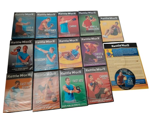 Kettleworx workout dvds lot - workout, (dvds