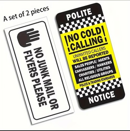 Junk mail cold callers - junk, no