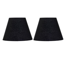 Set of 2 Modern Black 20cm