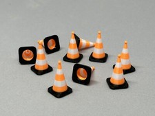 10 pc * Mini Traffic Cones Model Construction Roadside Play Fun Traffic Control