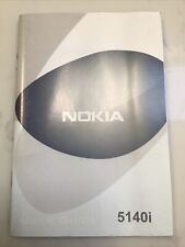 REPLACEMENT NOKIA 5140i USER INSTRUCTION MANUAL GUIDE BOOKLET IN ENGLISH