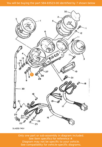 Yamaha damper 584 83523 00 - yamaha, damper,