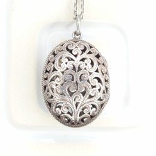 Vintage Sterling Silver Oval