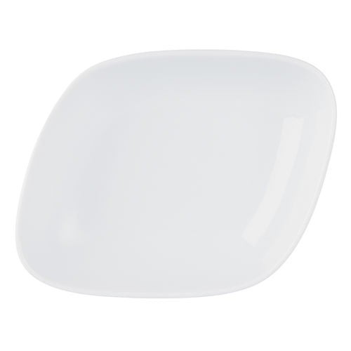 Rectangular white plate - white,