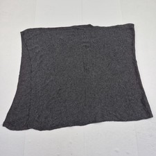 Cashmere Poncho One Size Grey