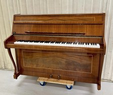 Bentley 110cm Modern Upright Piano With Sheraton Style Inlaid Case C.1976