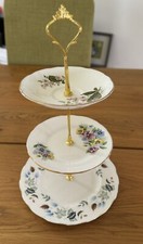3 TIER VINTAGE FLORAL CAKE STAND English Bone China Afternoon Tea Wedding Gifts